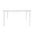 Mabor pakoworld extendable wood table in white color 120-150x80x73.8cm
