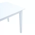 Mabor pakoworld extendable wood table in white color 120-150x80x73.8cm