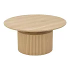 Coffee table Opols pakoworld mdf in natural shade Φ90x42cm