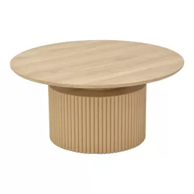 Coffee table Opols pakoworld mdf in natural shade Φ90x42cm