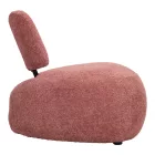 Stonie armchair pakoworld bouclé fabric in rotten apple shade 67x73x67cm