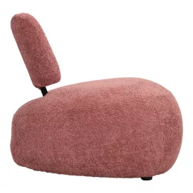   Stonie armchair pakoworld bouclé fabric in rotten apple shade 67x73x67cm