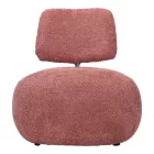Stonie armchair pakoworld bouclé fabric in rotten apple shade 67x73x67cm
