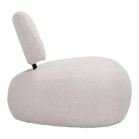   Stonie armchair pakoworld bouclé fabric in beige shade 67x73x67cm