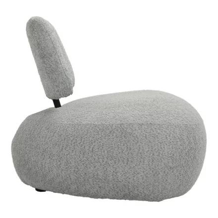 Stonie armchair pakoworld bouclé fabric in green shade 67x73x67cm