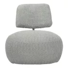 Stonie armchair pakoworld bouclé fabric in green shade 67x73x67cm