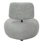 Stonie armchair pakoworld bouclé fabric in green shade 67x73x67cm