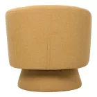Kreslo pakoworld swivel armchair fabric in yellow color 78x81x77cm