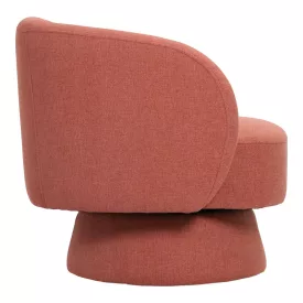   Kreslo pakoworld swivel armchair fabric in terracotta color 78x81x77cm