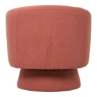Kreslo pakoworld swivel armchair fabric in terracotta color 78x81x77cm