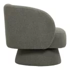 Kreslo pakoworld swivel armchair fabric in khaki color 78x81x77cm