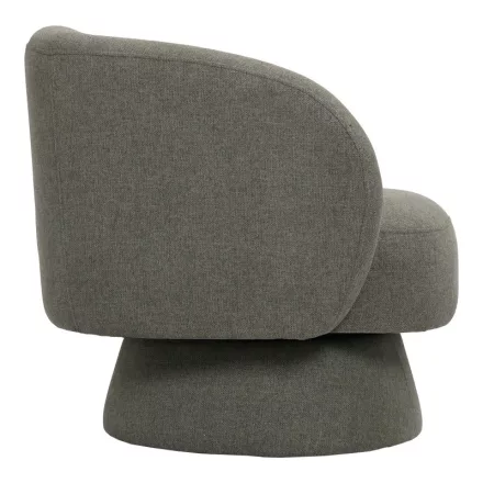 Kreslo pakoworld swivel armchair fabric in khaki color 78x81x77cm