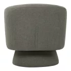 Kreslo pakoworld swivel armchair fabric in khaki color 78x81x77cm