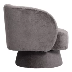   Kreslo pakoworld swivel armchair fabric in dark grey color 78x81x77cm