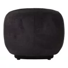 Armchair Freya pakoworld dark grey fabric color 93x87x76cm