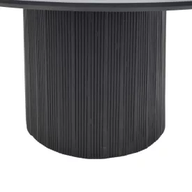   Canicule table pakoworld solid acacia wood in black shade D150x75cm