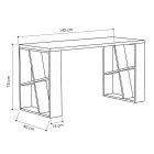 Working table Honey pakoworld white-light oak 140x60x75cm