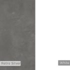 Malia pakoworld study desk in white-natural-dark grey antique color 120x60.5x75cm