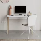 Malia pakoworld study desk in white-natural color 120x60.5x75cm