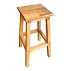 Waroby pakoworld wooden stool in natural color 32x32x46cm