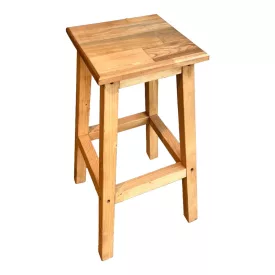 Waroby pakoworld wooden stool in natural color 32x32x46cm