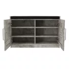 Shoe cabinet stool Crispy pakoworld 9 pairs antique anthracite 94x34.5x60cm