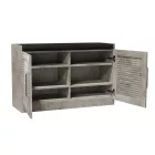 Shoe cabinet stool Crispy pakoworld 9 pairs antique anthracite 94x34.5x60cm