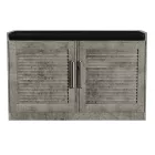 Shoe cabinet stool Crispy pakoworld 9 pairs antique anthracite 94x34.5x60cm