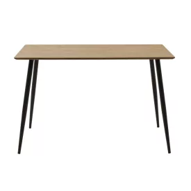   Dining table Cuba pakoworld MDF color sonoma-black 120x70x76εκ