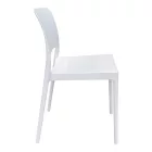 Chair Fenxy pakoworld pp in white color 38x42x77cm