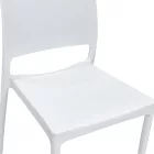 Chair Fenxy pakoworld pp in white color 38x42x77cm