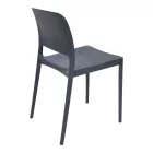 Chair Fenxy pakoworld pp in black color 38x42x77cm