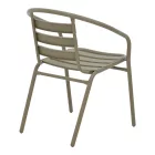 Chair Tade pakoworld metal in champagne color 54x58x73cm