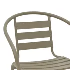 Chair Tade pakoworld metal in champagne color 54x58x73cm