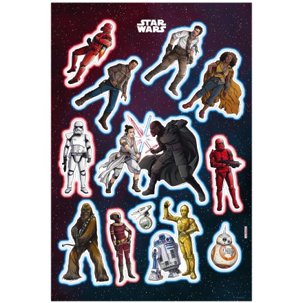Star Wars Hősök Gonoszok, falmatrica