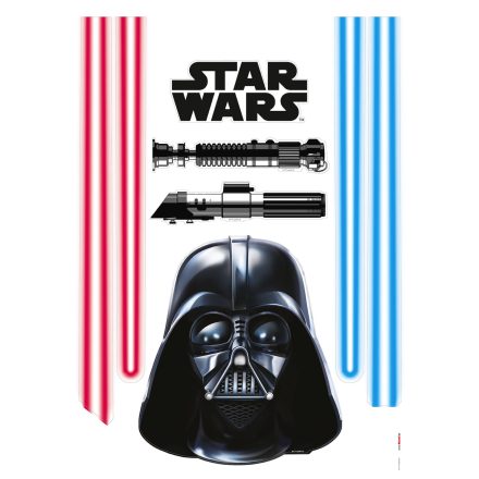 Star Wars Darth Vader és fénykard, falmatrica