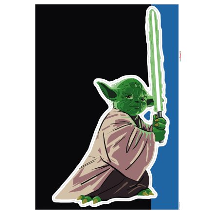 Star Wars Yoda edzés, falmatrica