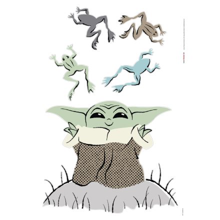 Star Wars A Mandalóri Grogu Elvarázsolt Békák, falmatrica