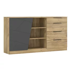   Phoebe pakoworld sideboard in sonoma - gray shade 170.2x40x92cm