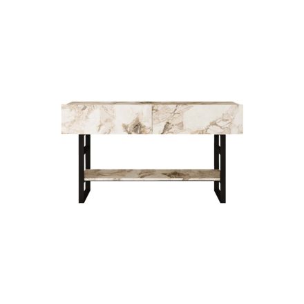 Console table Vien pakoworld ivory marble melamine 139xx43x76cm