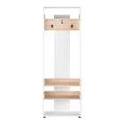 Sciove pakoworld entrance furniture in white-natural shade 70x40x200cm