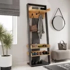 Sciove pakoworld entrance furniture in anthracite-natural shade 70x40x200cm