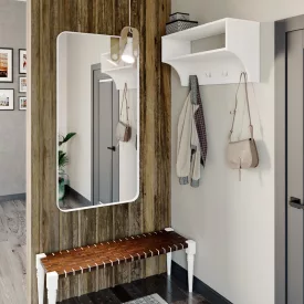 Crosta pakoworld coat rack in white 80x28x40cm