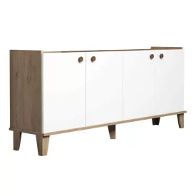 Lethak pakoworld sideboard in oak-white shade 180x41x78cm
