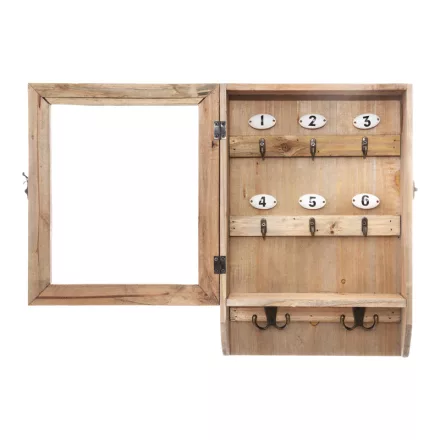 Wall keybox Keledy pakoworld fir in natural color 26.4x8x38cm