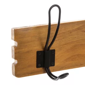   Coat hook Jenerby pakoworld pine wood in natural color 63.6x9.5x14cm