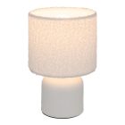 Table lamp Jela pakoworld in white color D14x22cm
