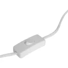 Table lamp Leyda pakoworld ceramic in white-natural color D16x24cm