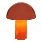Table lamp Mushi pakoworld metal in terracotta color D20x24,5cm