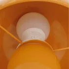 Table lamp Mushi pakoworld metal in yellow color D20x24,5cm